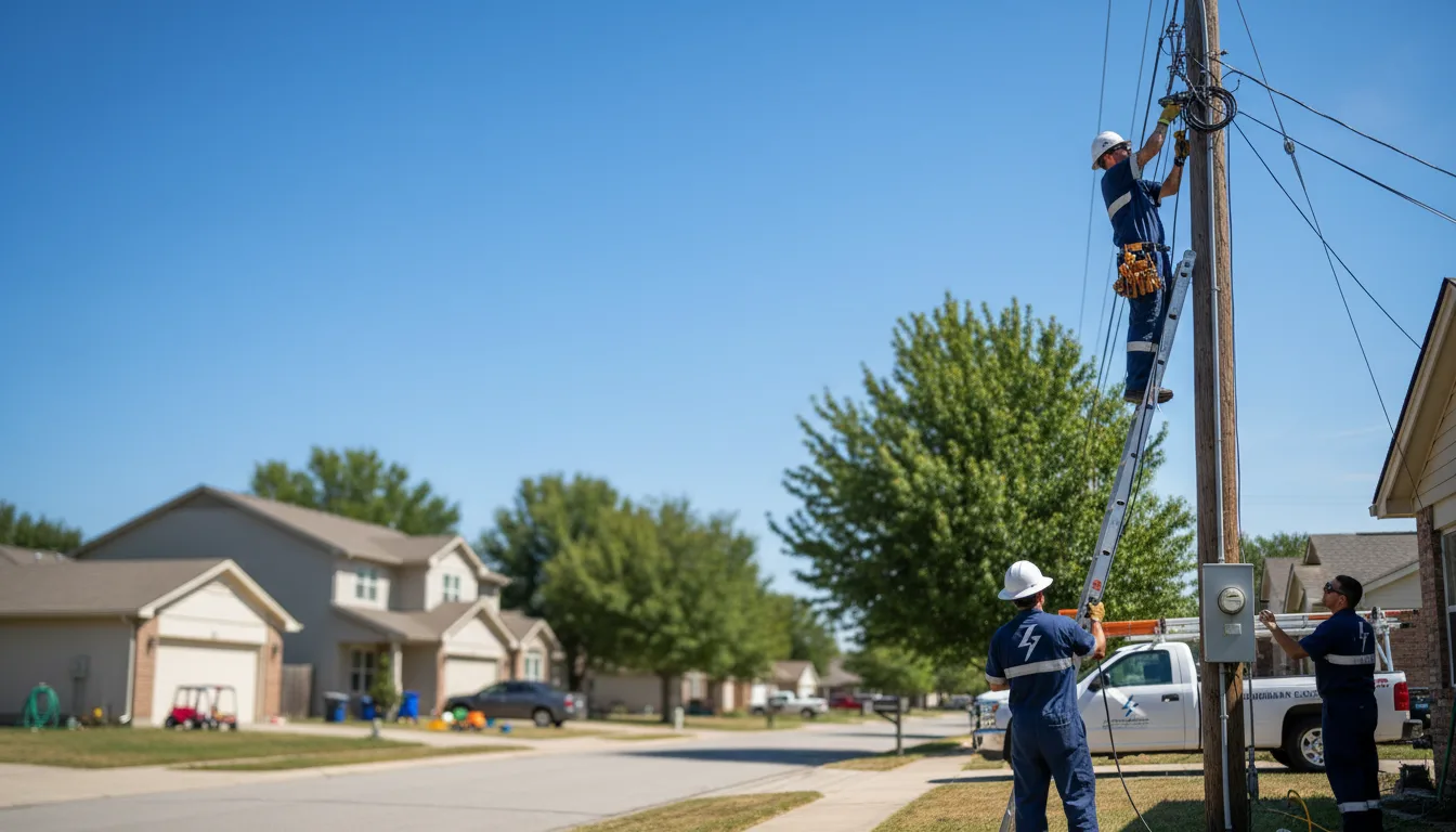 Residential electrician providing installation services in Frazee, MN